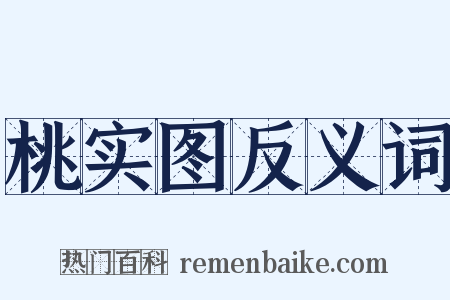 桃实图反义词是什么意思的图片